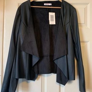 Black leather jacket